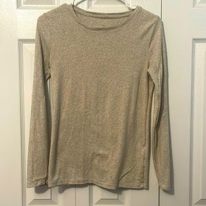 Long sleeve tan T-shirt